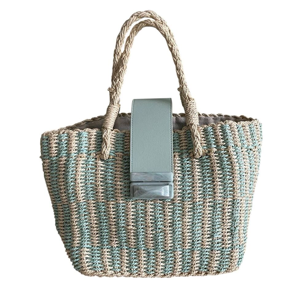 Btb Los Angeles Straw Tote - Picture 2 of 10